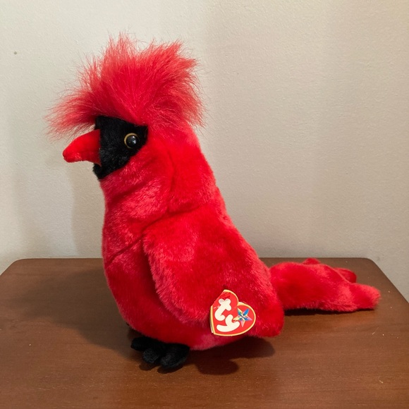 The Cardinal Ty Beanie Buddies Collection Plush Toy Beanbag with Tag 2000 - Picture 1 of 12